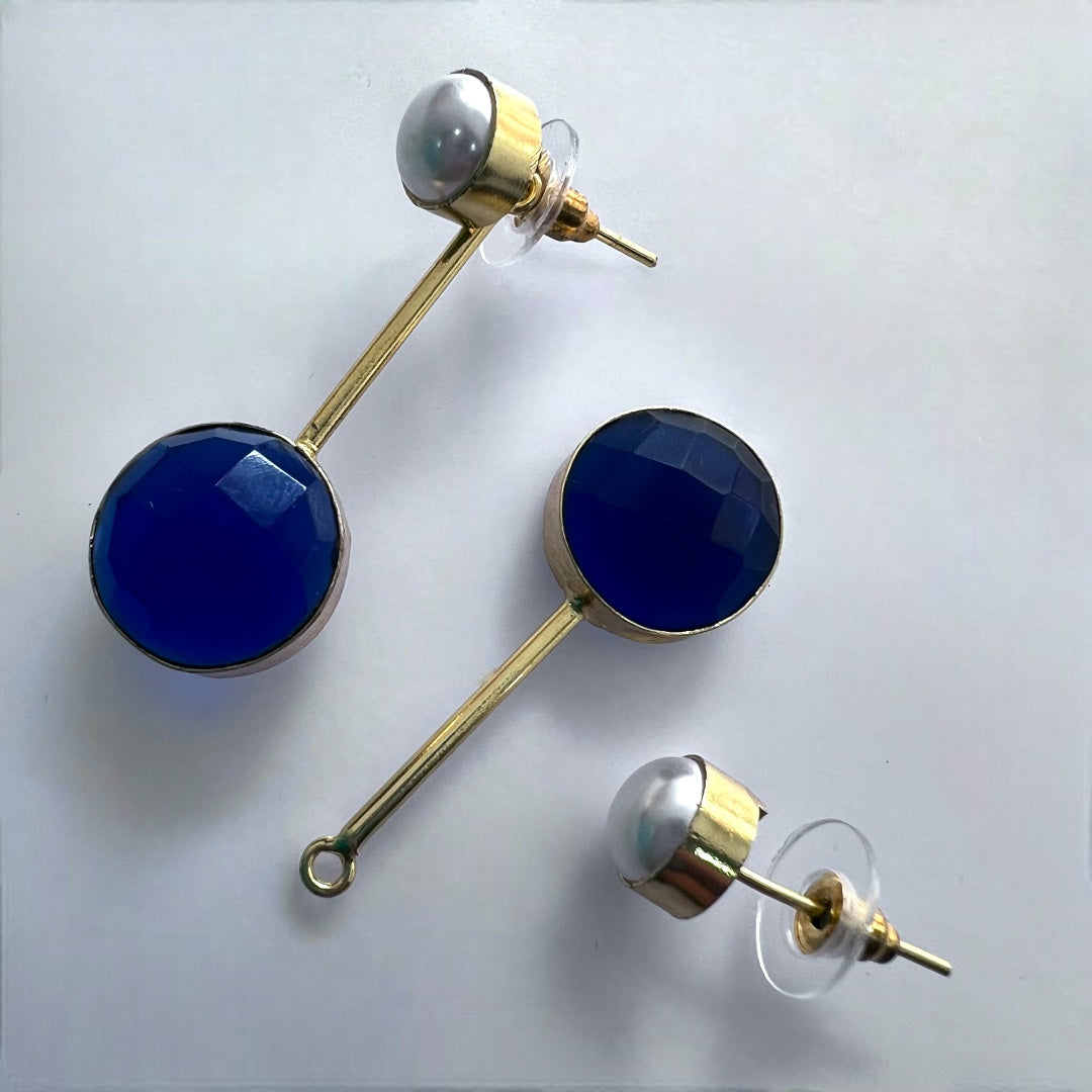 2 IN 1 CONVERTIBLE SEMI HANDMADE MONOLISA WITH PEARL EARRINGS ER219