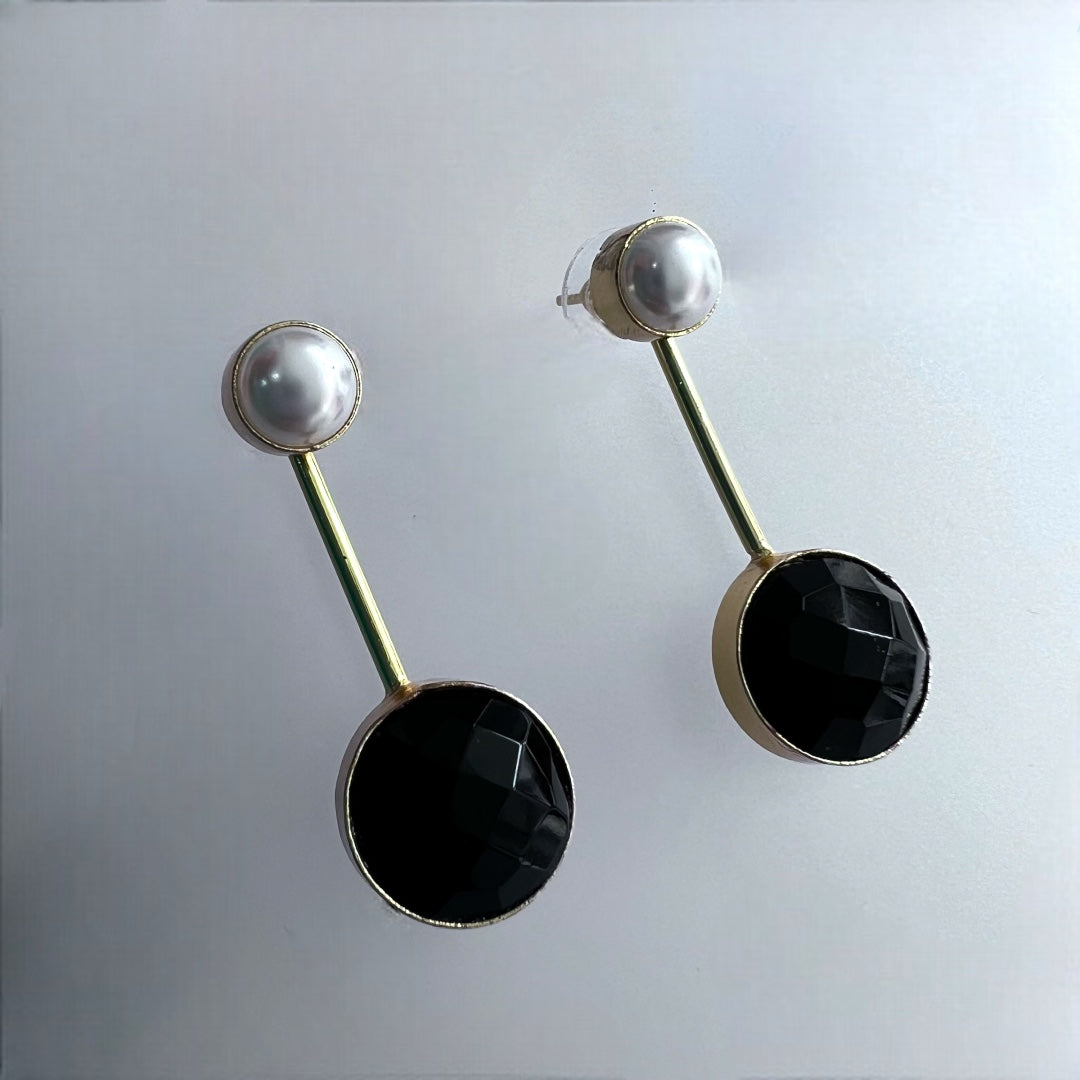 2 IN 1 CONVERTIBLE SEMI HANDMADE MONOLISA WITH PEARL EARRINGS ER219