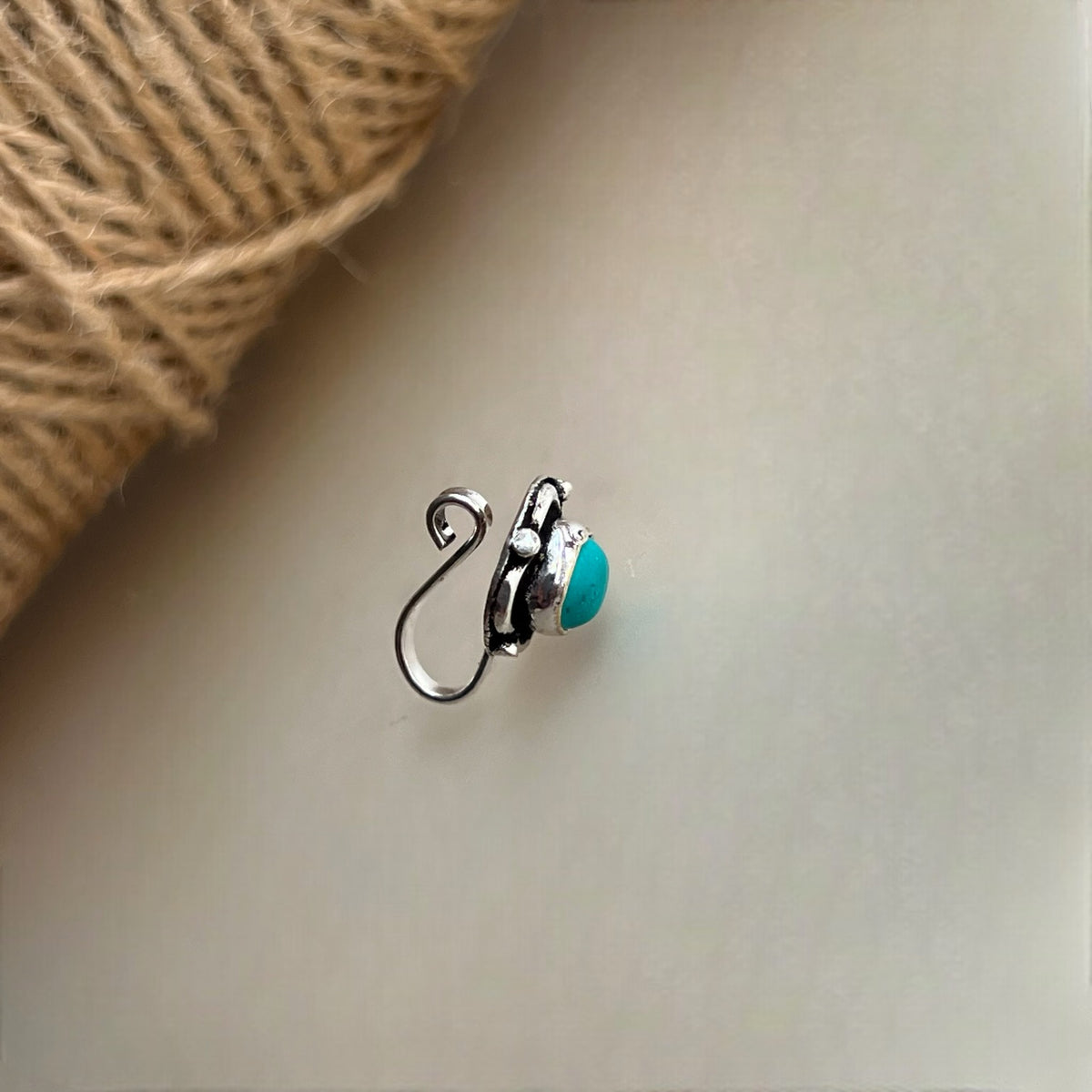 PARIMALA SEMI PRESICIOUS CLIP ON NOSE STUDS NS19