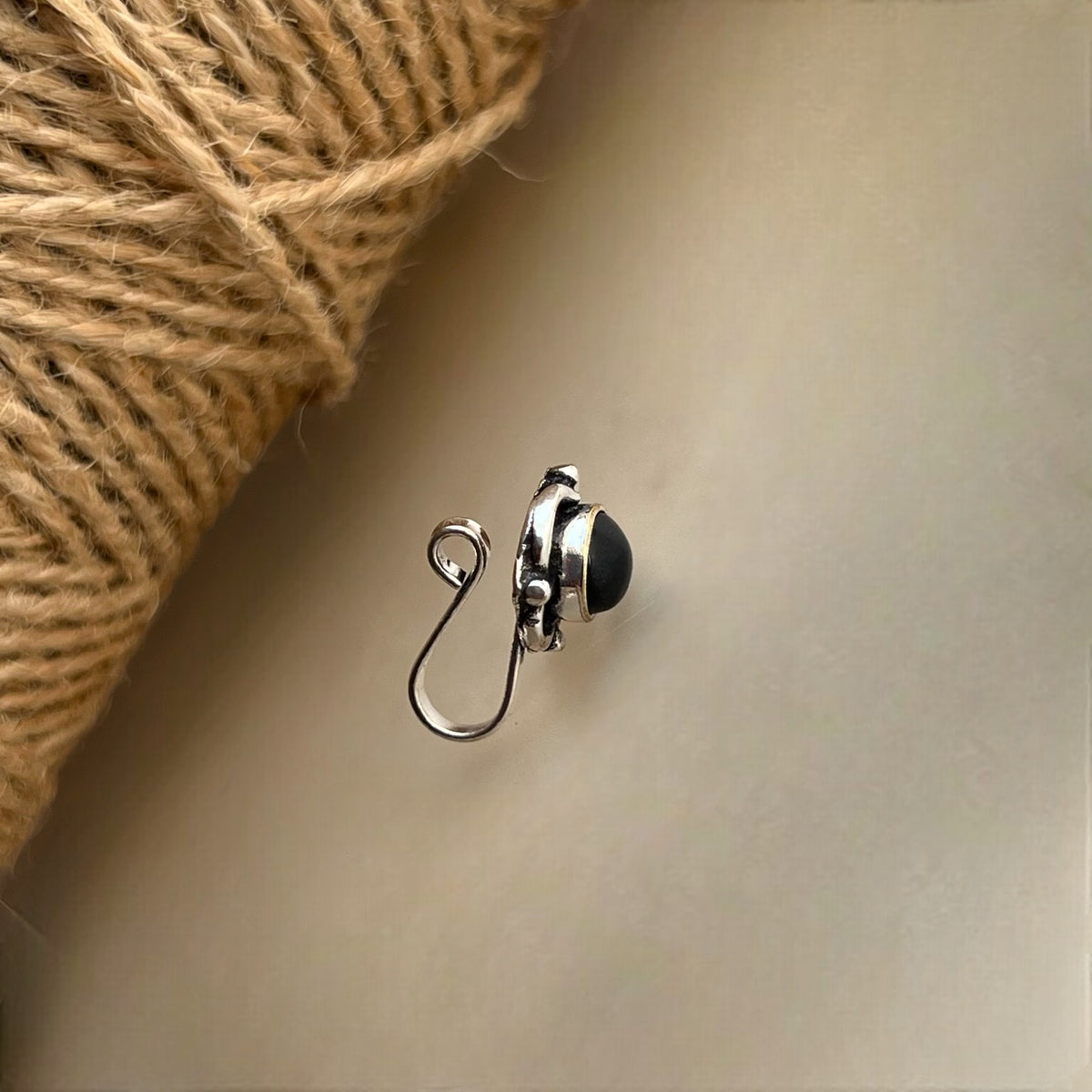 PARIMALA SEMI PRESICIOUS CLIP ON NOSE STUDS NS19