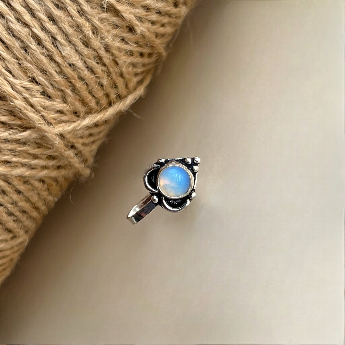 SHINCHA OPAL SEMI PRECIOUS CLIP ON NOSE STUDS NS21