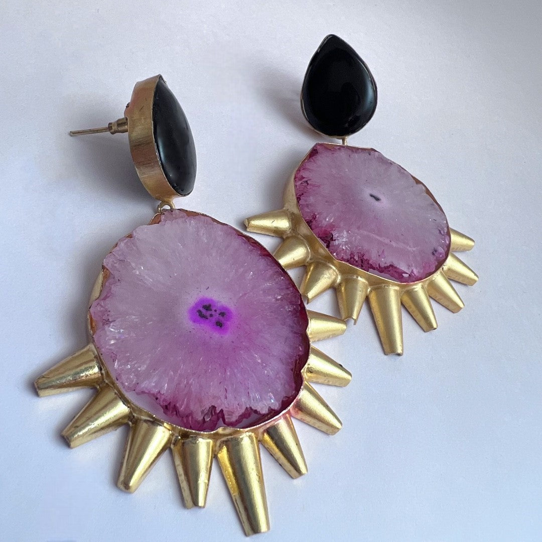 ELARA NATURAL STONE HANDMADE EARRING -ER102