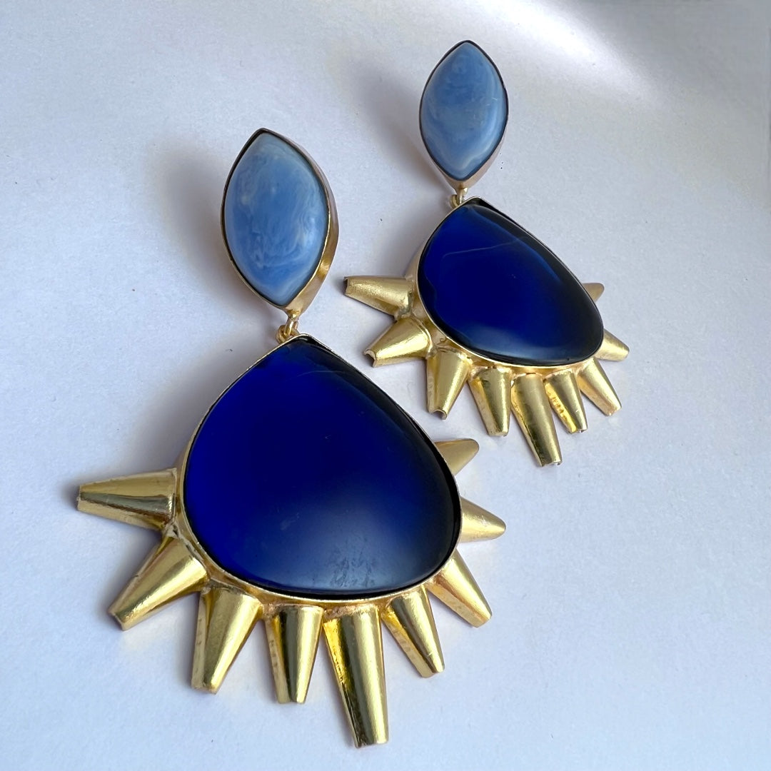 ELARA NATURAL STONE HANDMADE EARRING -ER102