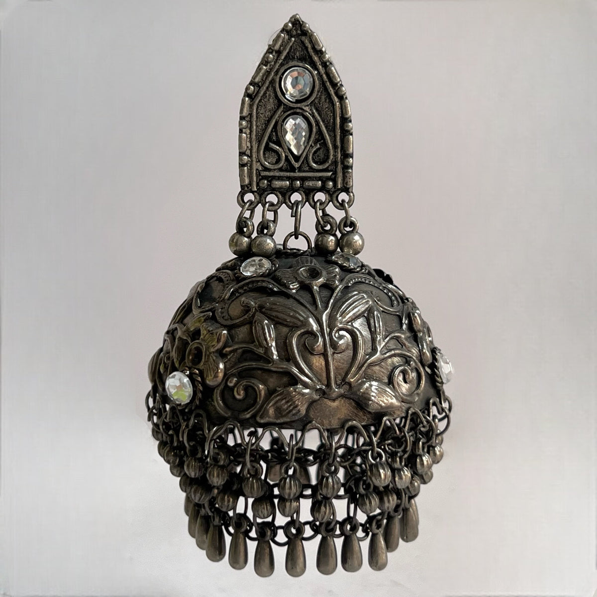 LAILA AFGHANI RAW AND RUSTIC AND VINTAGE JUMBO JHUMKAS AF04