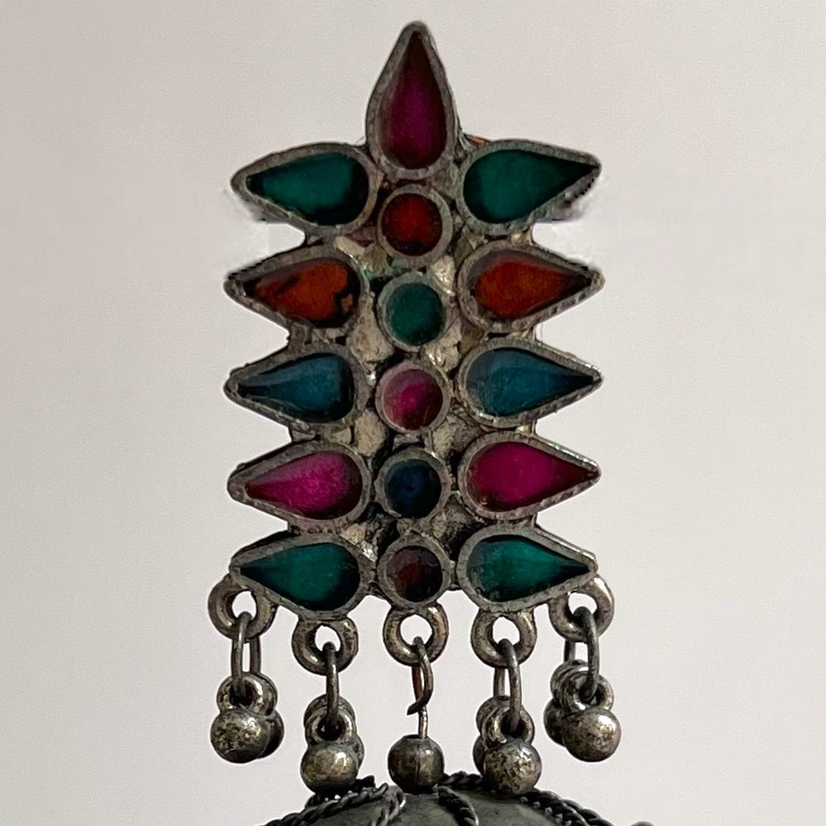 NIKA AFGHANI MEENA RAW AND RUSTIC AND VINTAGE JUMBO JHUMKAS AF09