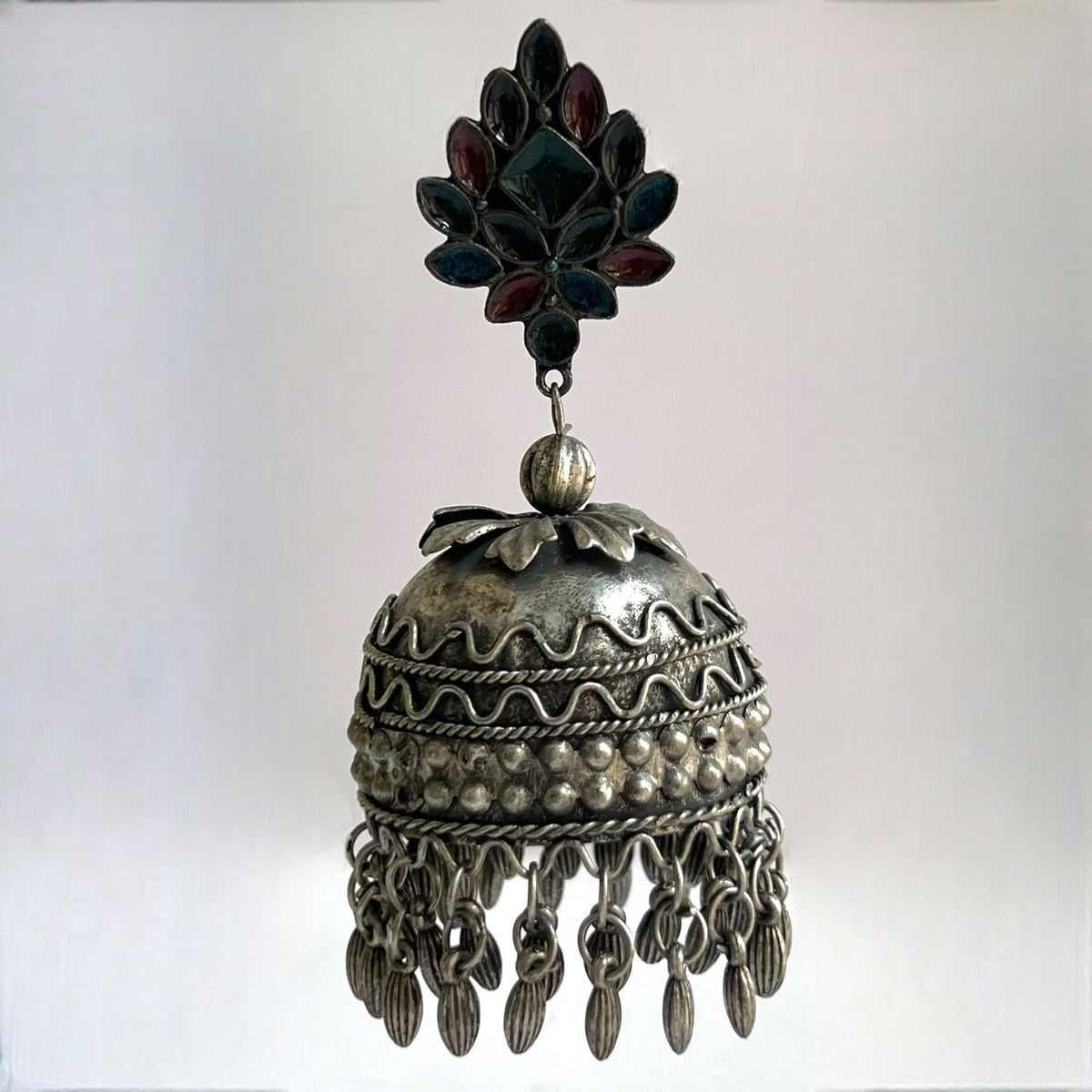 DARYA AFGHANI MEENA RAW AND RUSTIC AND VINTAGE JUMBO JHUMKAS AF18