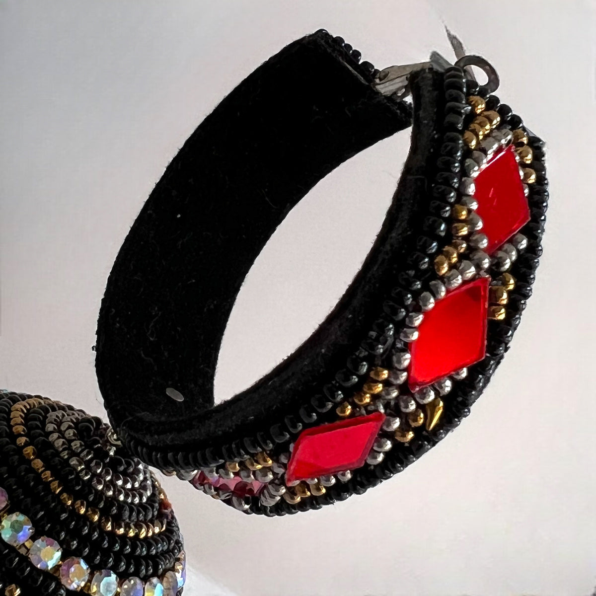 SHABNAM METAL AND BEADS HANDMADE JHUMKAS ER534