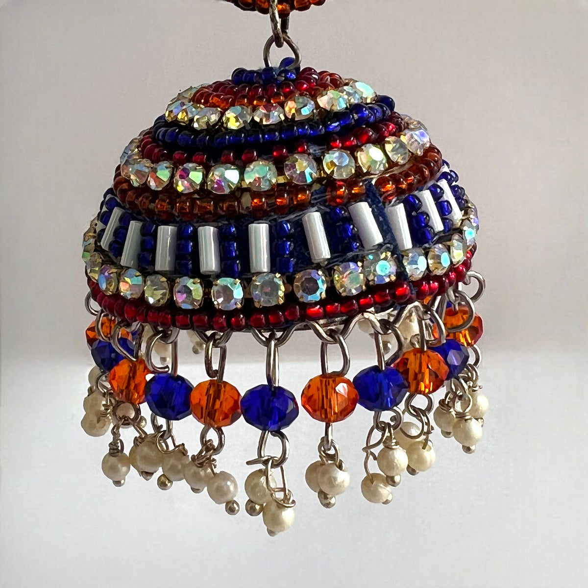 SORAYAH METAL AND BEADS HANDMADE JHUMKAS ER533