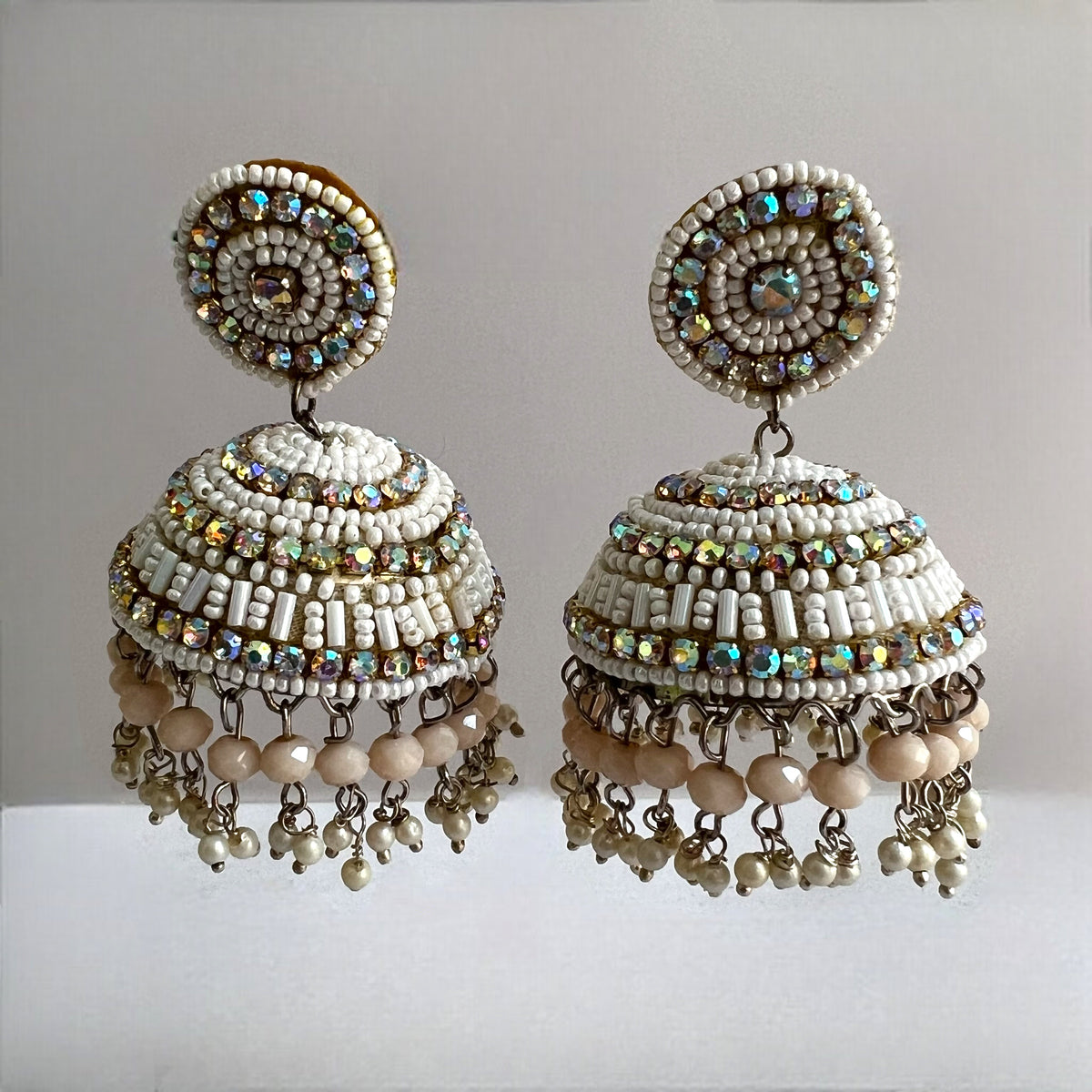 SORAYAH METAL AND BEADS HANDMADE JHUMKAS ER533