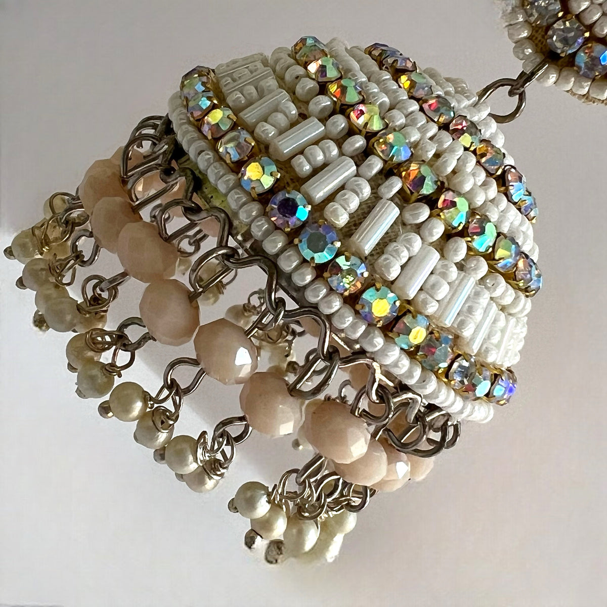 SORAYAH METAL AND BEADS HANDMADE JHUMKAS ER533