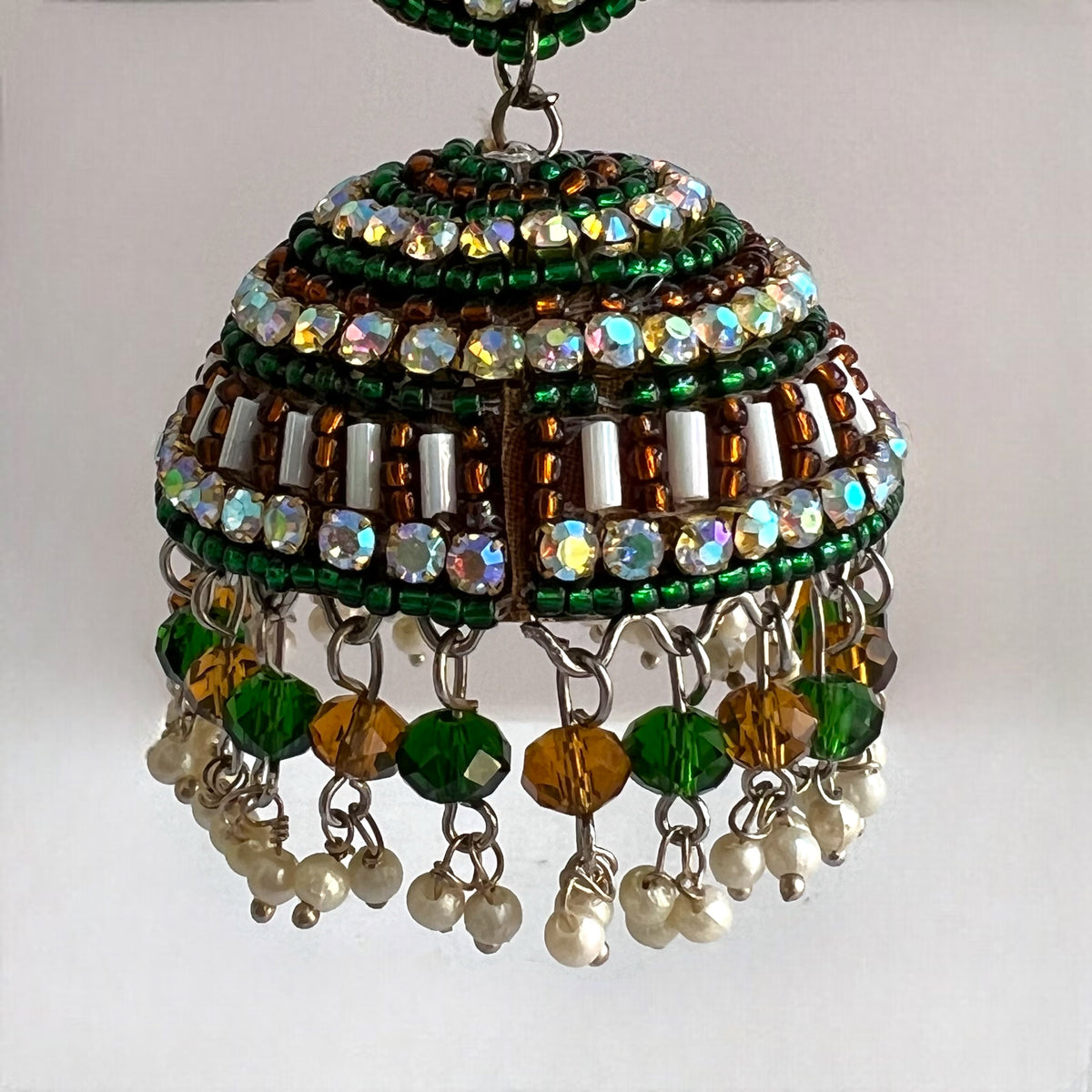 SORAYAH METAL AND BEADS HANDMADE JHUMKAS ER533