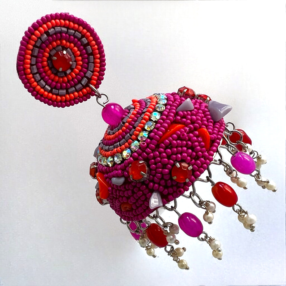 AYANA METAL AND BEADS HANDMADE JHUMKAS ER531