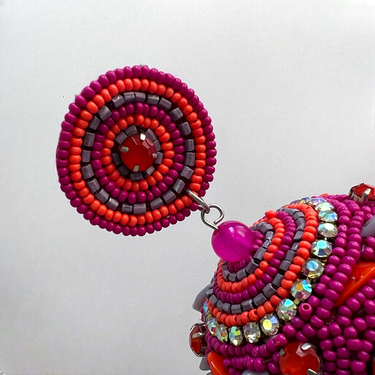AYANA METAL AND BEADS HANDMADE JHUMKAS ER531