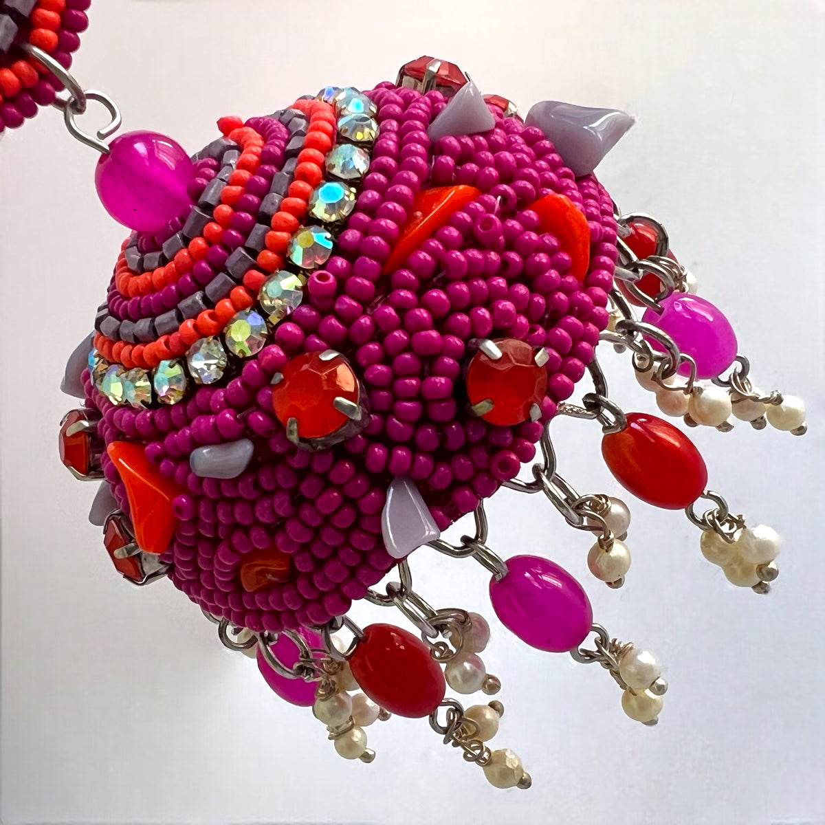 AYANA METAL AND BEADS HANDMADE JHUMKAS ER531