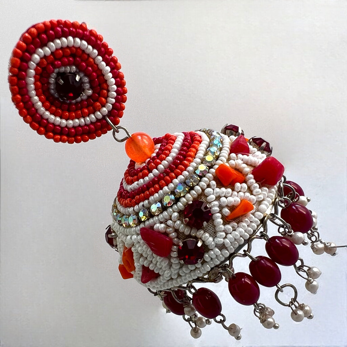 AYANA METAL AND BEADS HANDMADE JHUMKAS ER531