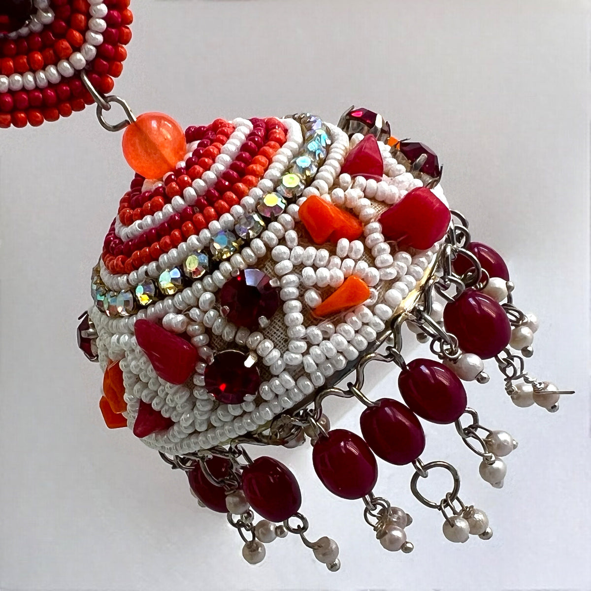 AYANA METAL AND BEADS HANDMADE JHUMKAS ER531