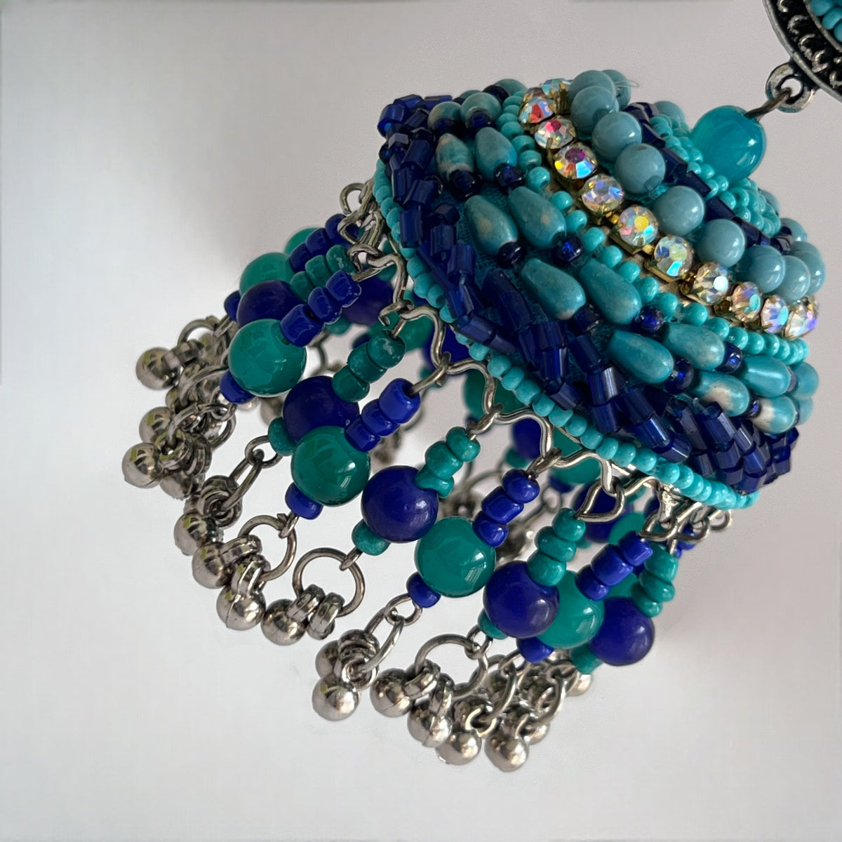 NASRIN METAL AND BEADS HANDMADE JHUMKAS ER530