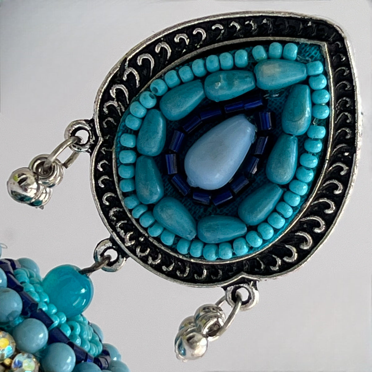 NASRIN METAL AND BEADS HANDMADE JHUMKAS ER530