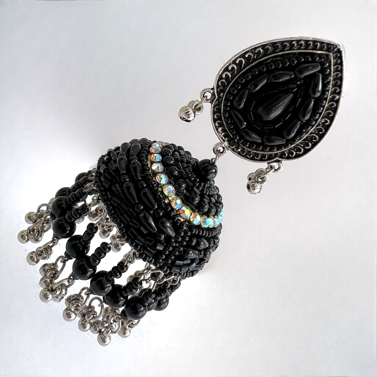 NASRIN METAL AND BEADS HANDMADE JHUMKAS ER530