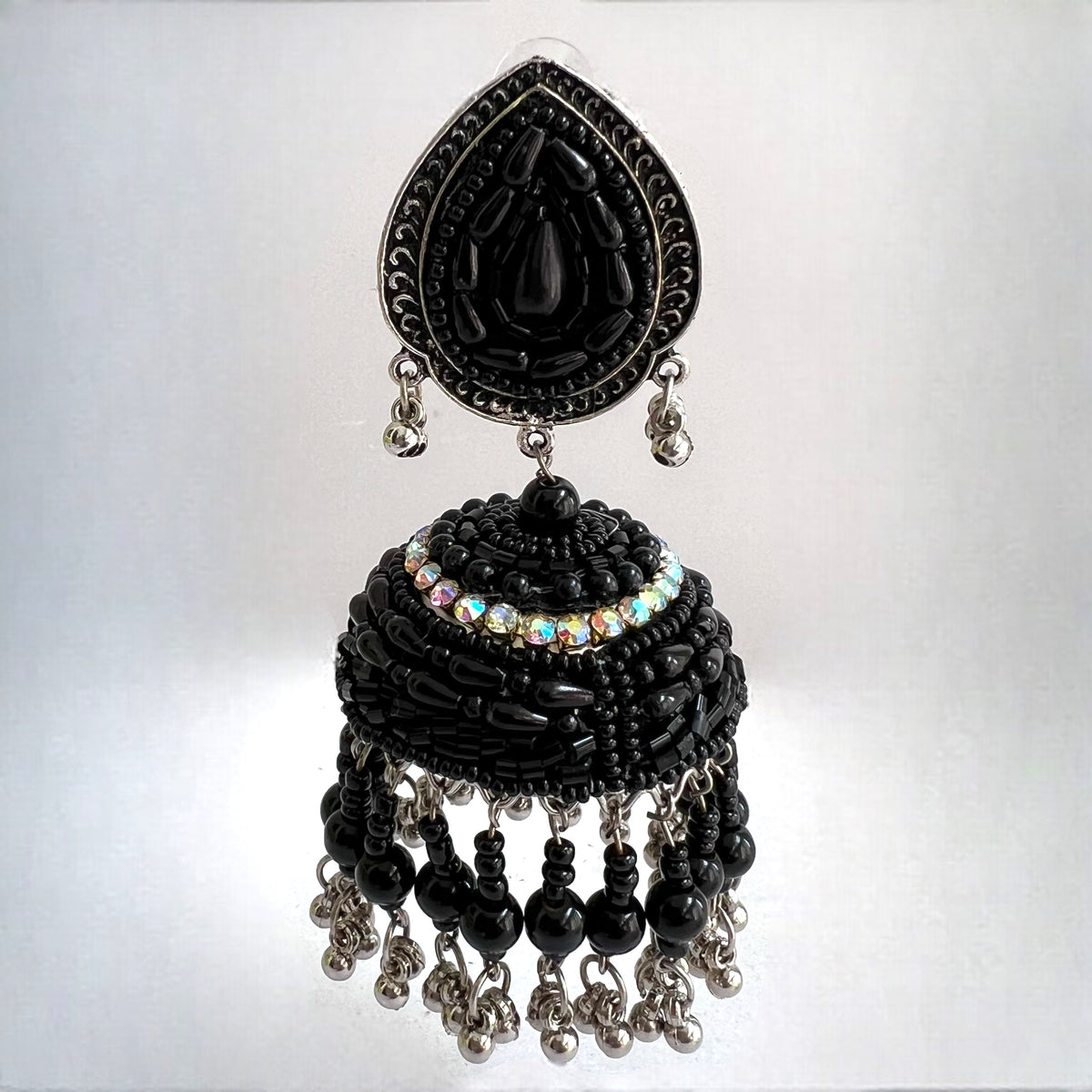 NASRIN METAL AND BEADS HANDMADE JHUMKAS ER530