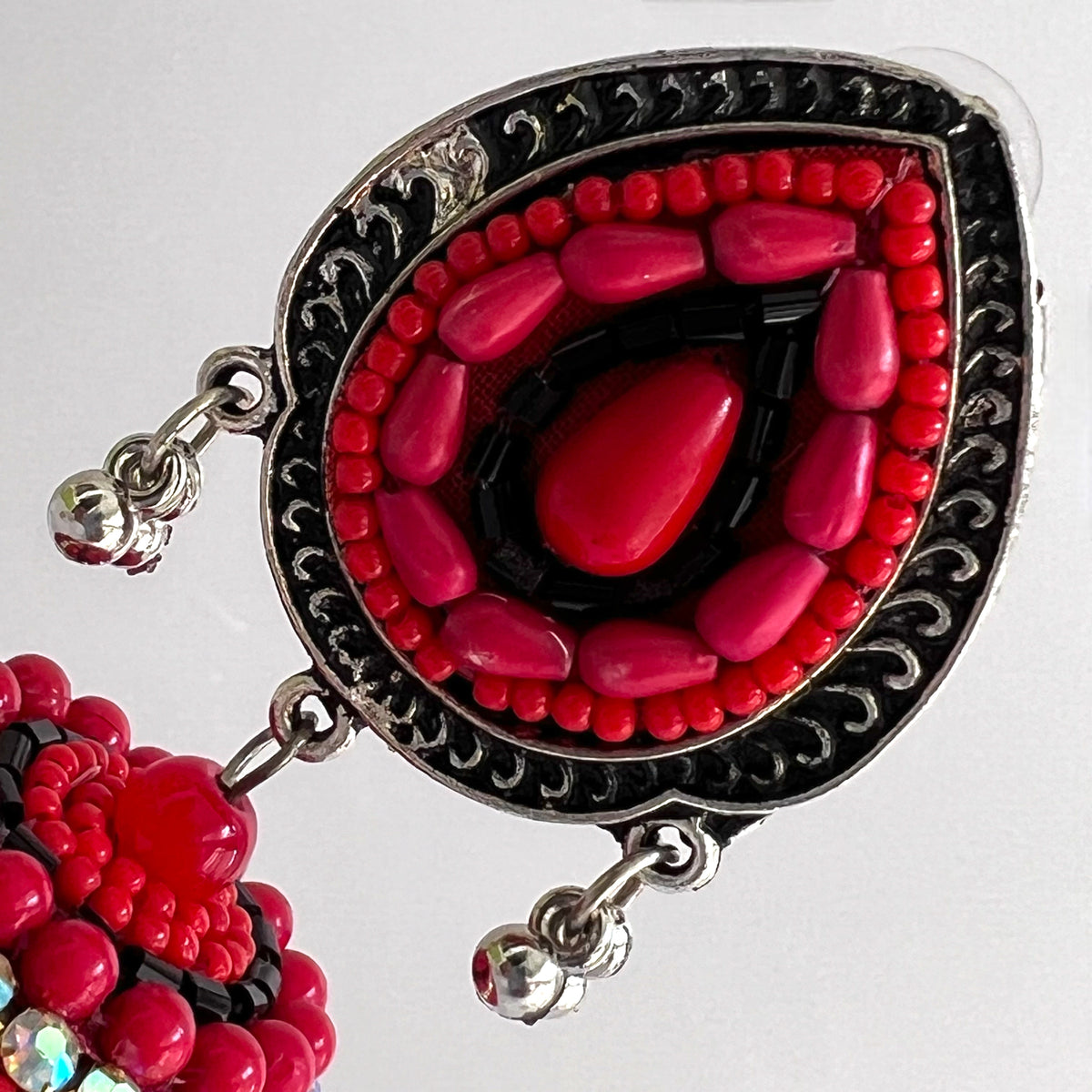 NASRIN METAL AND BEADS HANDMADE JHUMKAS ER530