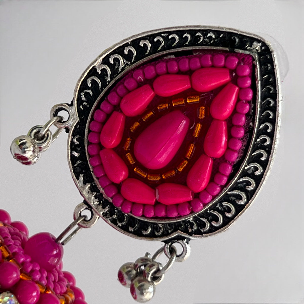 NASRIN METAL AND BEADS HANDMADE JHUMKAS ER530