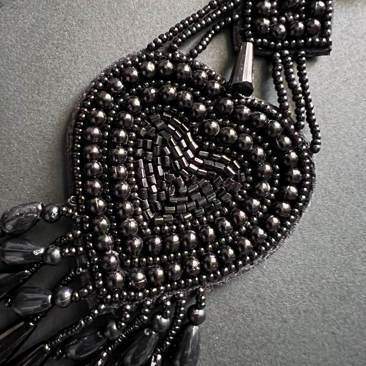 BORI FABRIC AND BEADS HANDMADE  EARRINGS/DANGLER ER538