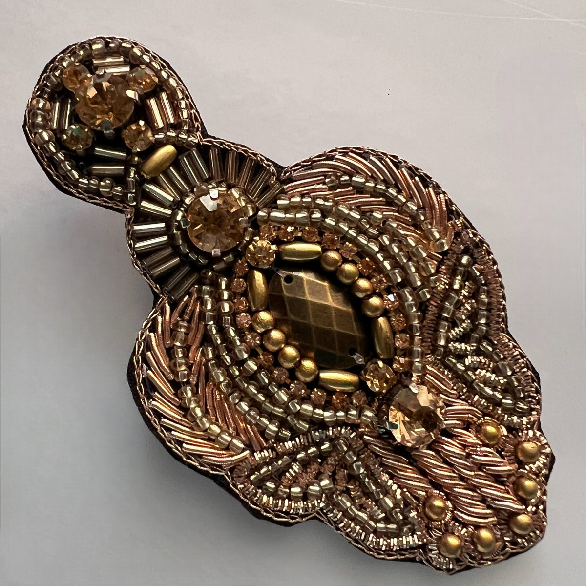 DAFANI FABRIC AND BEADS HANDMADE  EARRINGS/DANGLER ER545