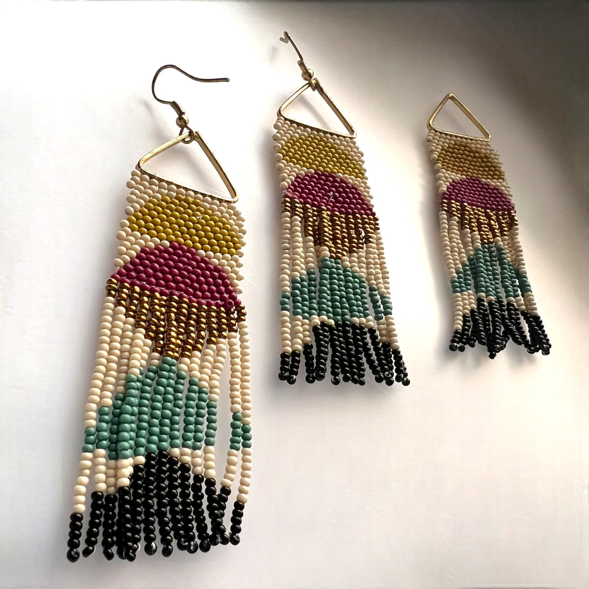 KARIRA QUALITY BEADS HANDMADE EARRINGS PENDANT WITH CHAIN SET ER554