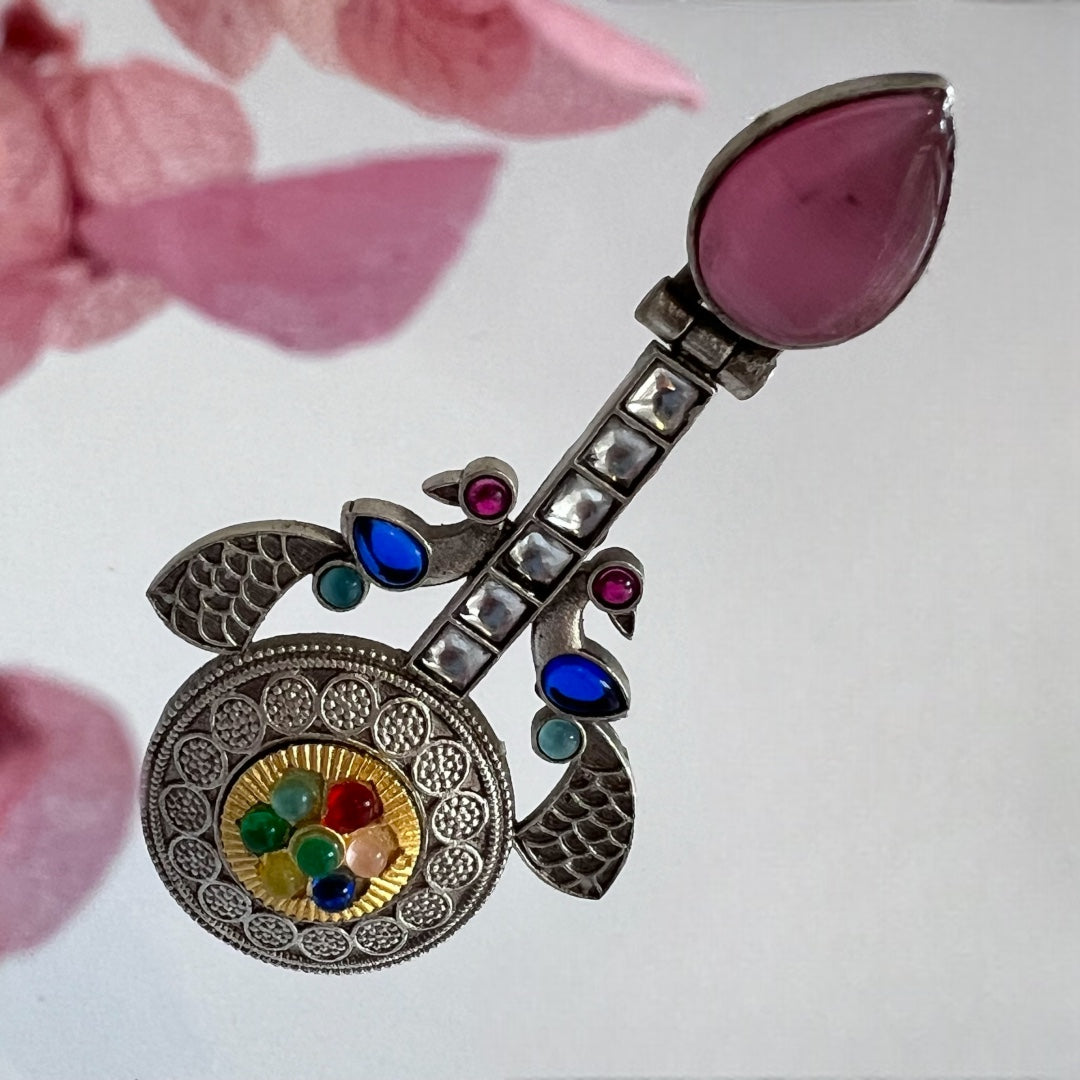 VINA SEMI-HANDMADE MONALISA STONE EARRINGS ER251