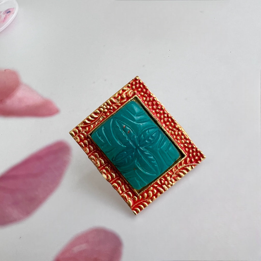 RECTOBAR CARVING STONE MEENAWORK STUDS  ER165