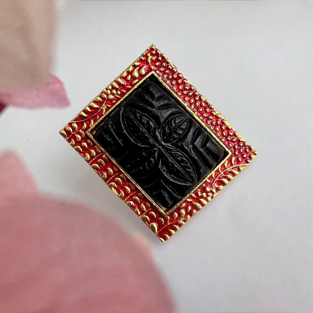 RECTOBAR CARVING STONE MEENAWORK STUDS  ER165