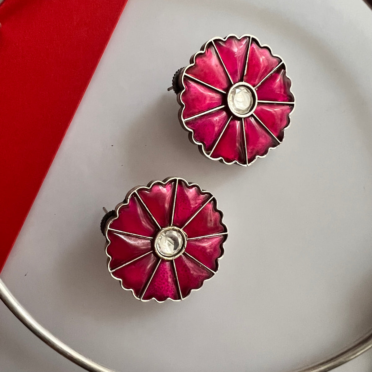 MING BIJOUX PREMIUM AND EXCLUSIVE SEMI HANDMADE HASLI/NECKPIECE WITH EARRINGS CH421