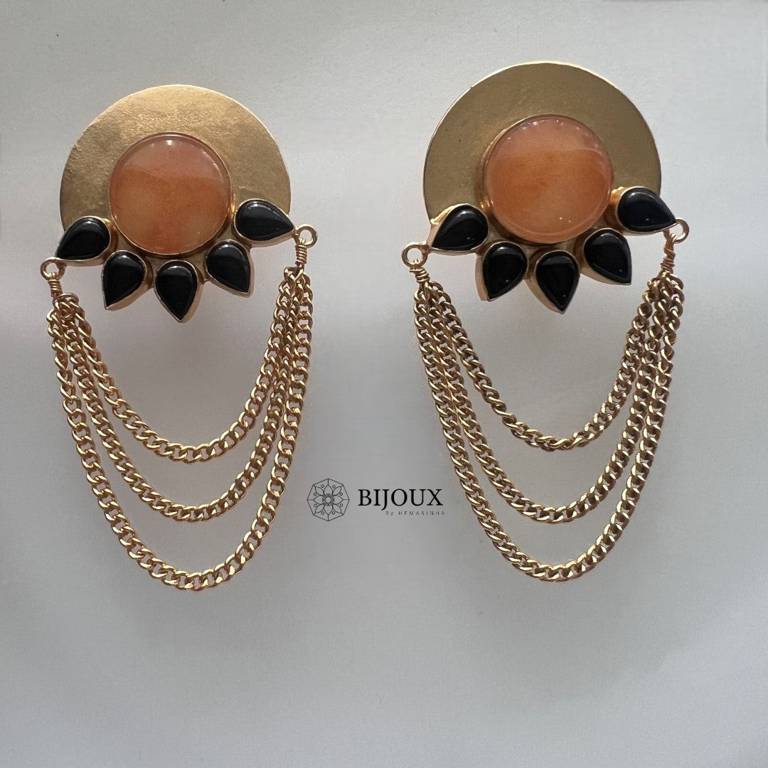 CHAIN CHIC HANDMADE NATURAL STONE EARRINGS ER239