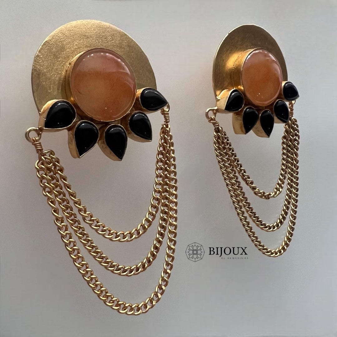 CHAIN CHIC HANDMADE NATURAL STONE EARRINGS ER239