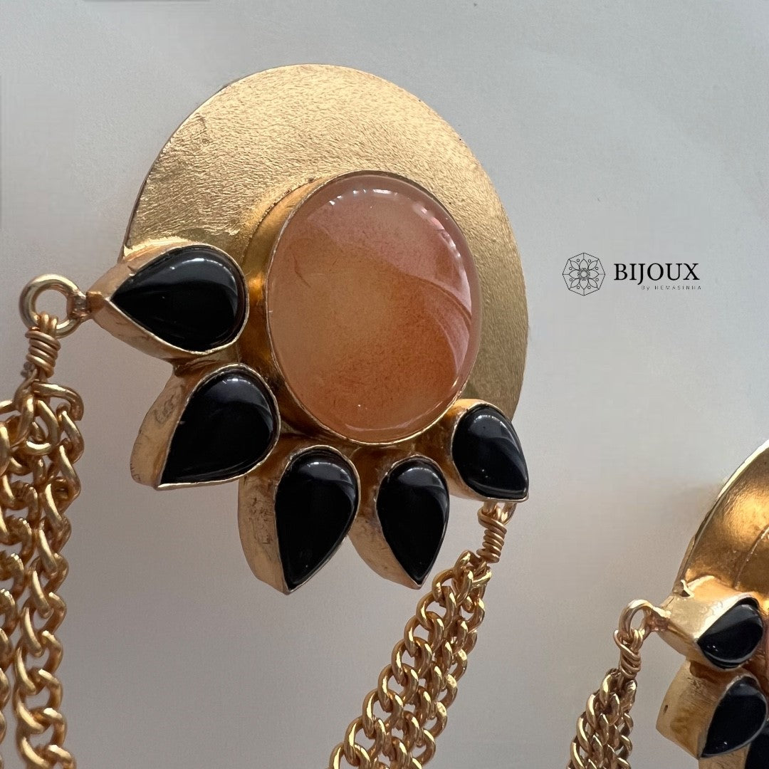 CHAIN CHIC HANDMADE NATURAL STONE EARRINGS ER239