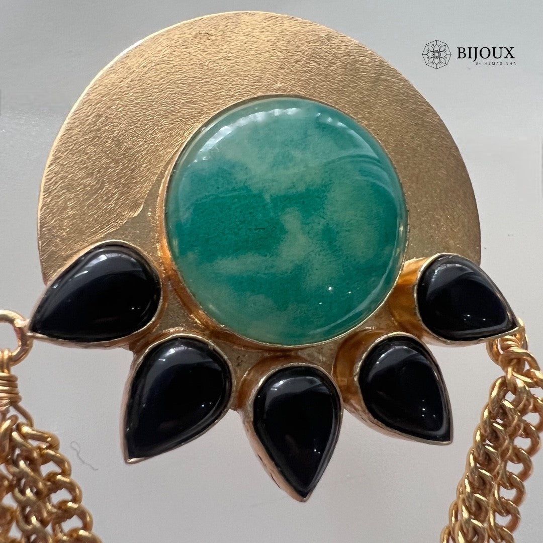 CHAIN CHIC HANDMADE NATURAL STONE EARRINGS ER239