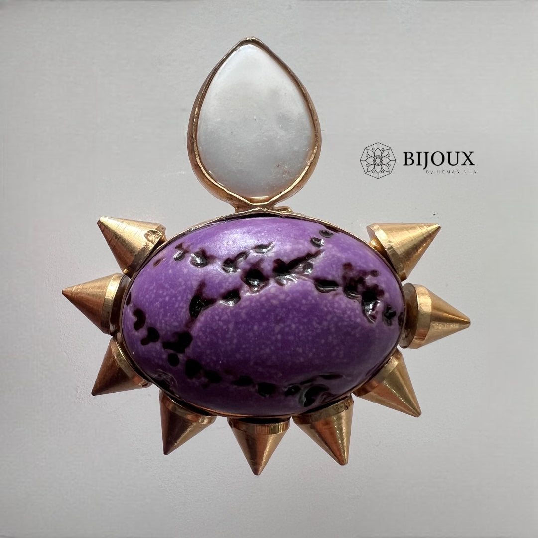 MOTHER OF PEARL HANDMADE NATURAL STONE EARRINGS ER241