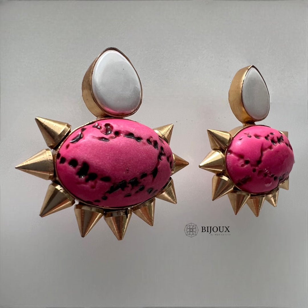 MOTHER OF PEARL HANDMADE NATURAL STONE EARRINGS ER241