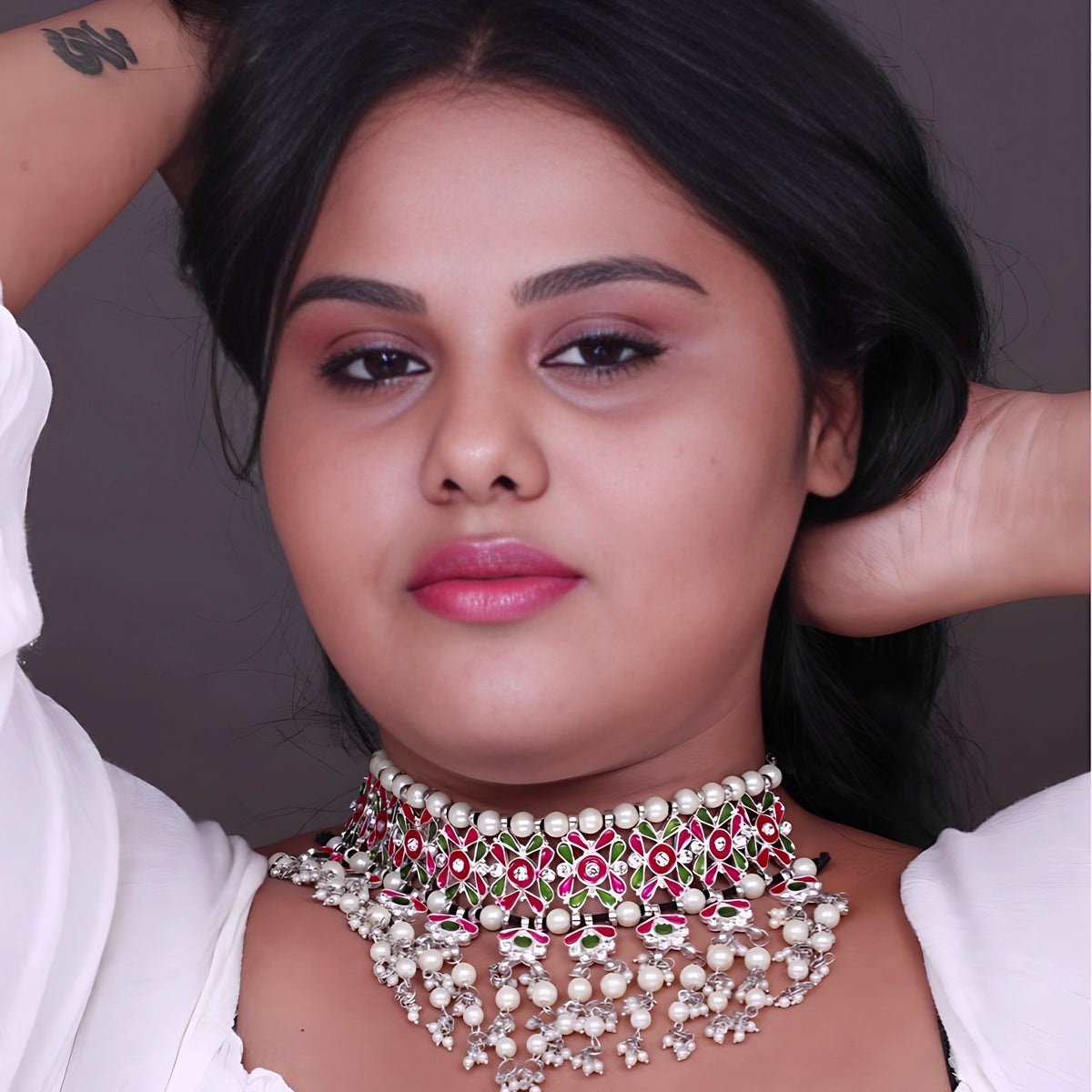 HALITO BLACK POLISH AFGHANI  CHOKER CH450