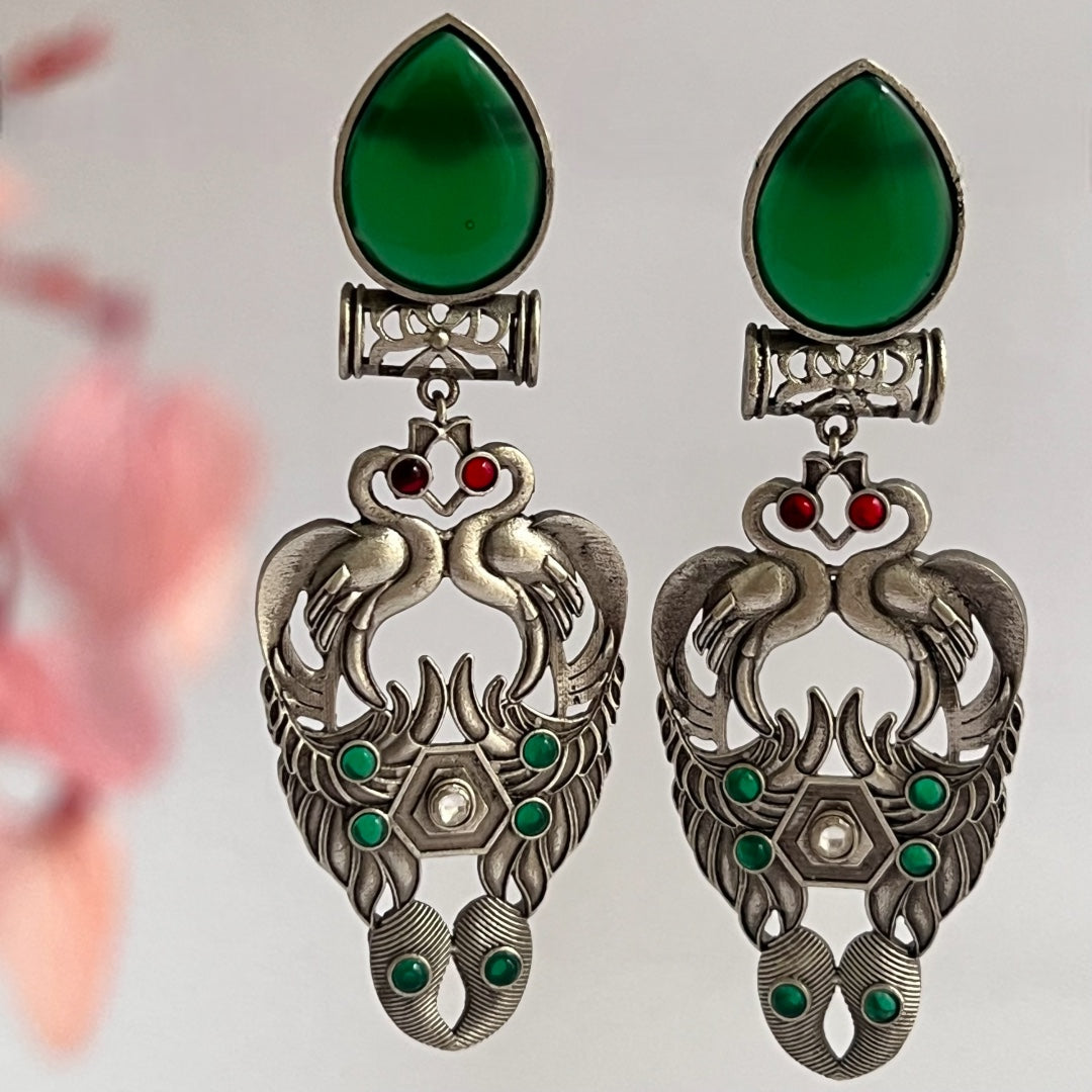 VIBER SEMI-HANDMADE MONALISA STONE EARRINGS ER203