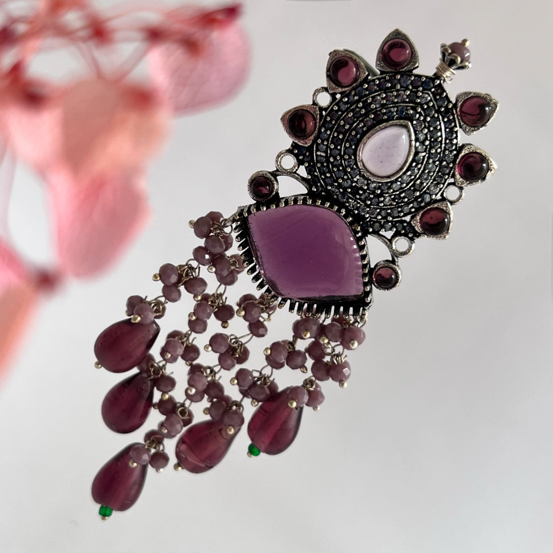 RITHA ELEGANCE HANDMADE DROPS WITH MOLALISA AND AD STONE ER204