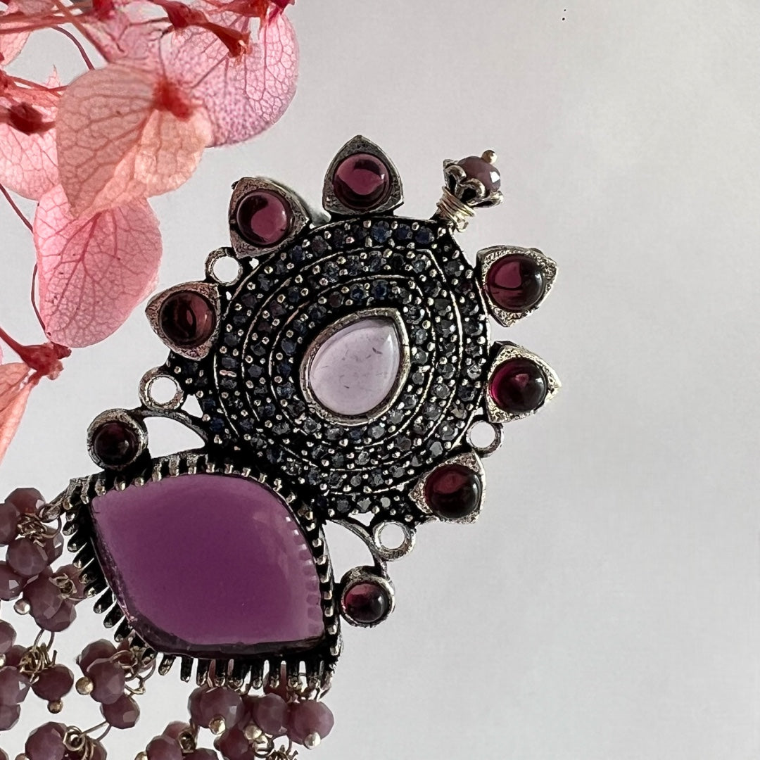 RITHA ELEGANCE HANDMADE DROPS WITH MOLALISA AND AD STONE ER204