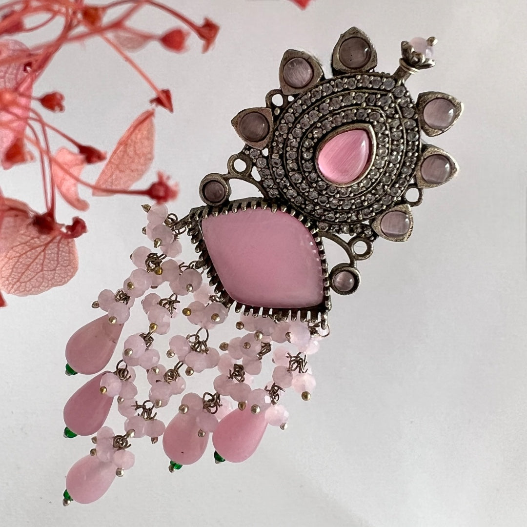 RITHA ELEGANCE HANDMADE DROPS WITH MOLALISA AND AD STONE ER204