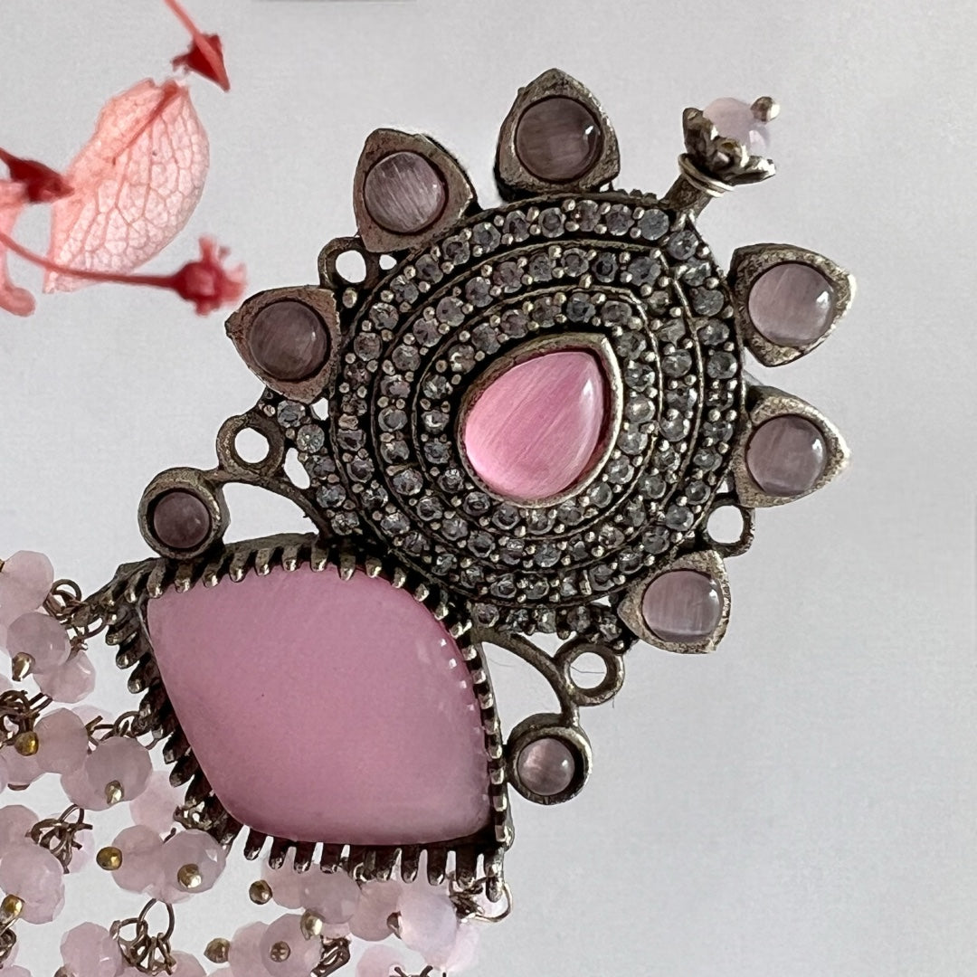 RITHA ELEGANCE HANDMADE DROPS WITH MOLALISA AND AD STONE ER204