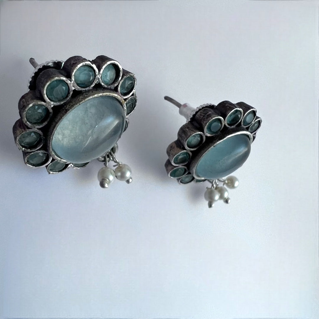 RYLEE BIJOUX PREMIUM AND EXCLUSIVE RUSTIC FINISH HANDMADE CHOKER WITH EARRINGS CH303