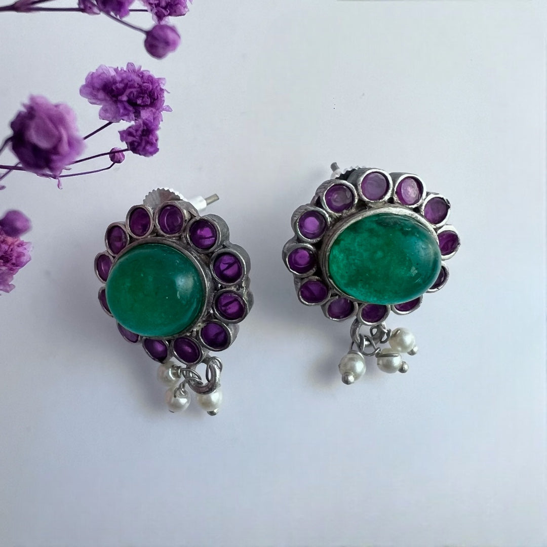 RYLEE BIJOUX PREMIUM AND EXCLUSIVE RUSTIC FINISH HANDMADE CHOKER WITH EARRINGS CH303