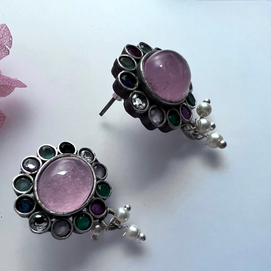 RYLEE BIJOUX PREMIUM AND EXCLUSIVE RUSTIC FINISH HANDMADE CHOKER WITH EARRINGS CH303