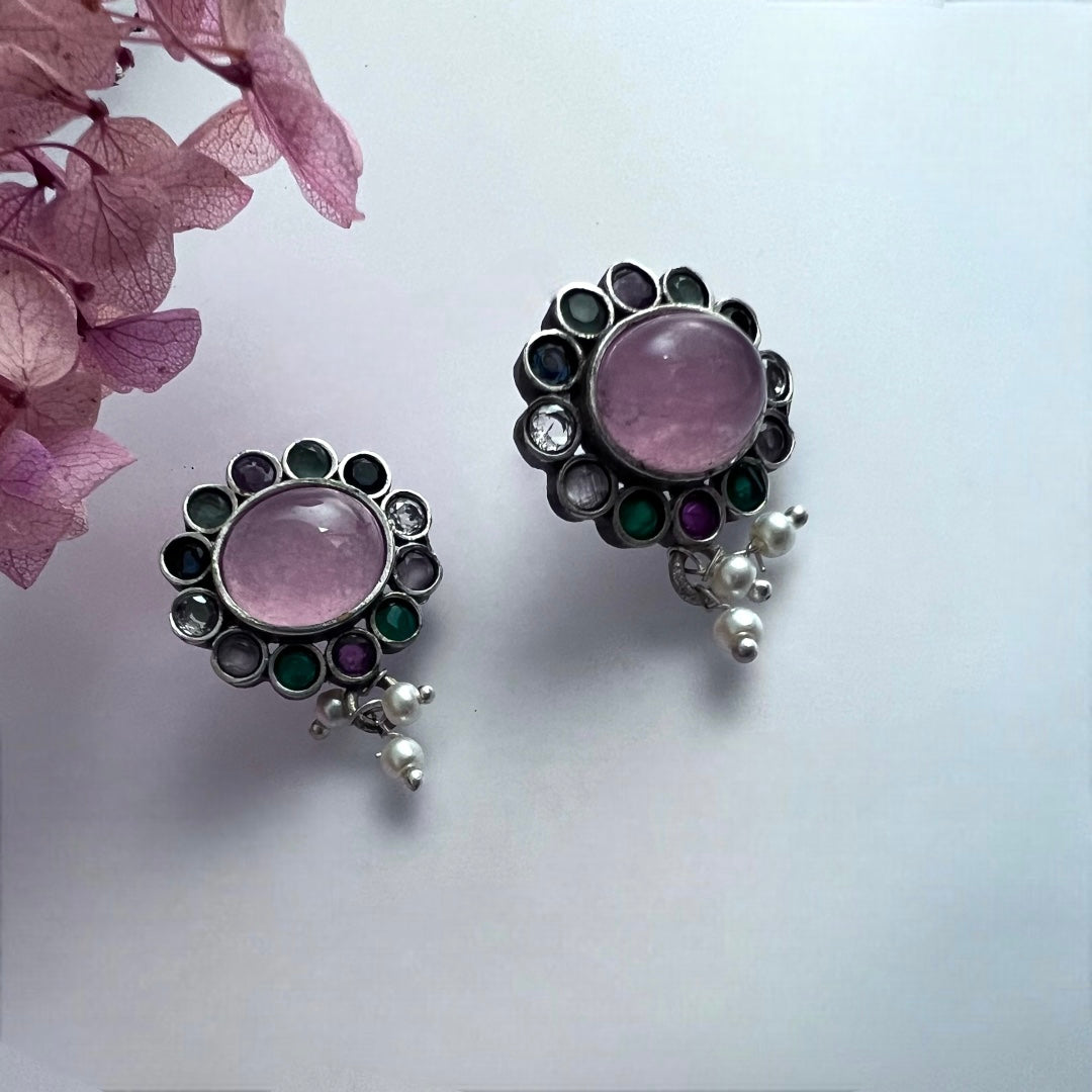 RYLEE BIJOUX PREMIUM AND EXCLUSIVE RUSTIC FINISH HANDMADE CHOKER WITH EARRINGS CH303