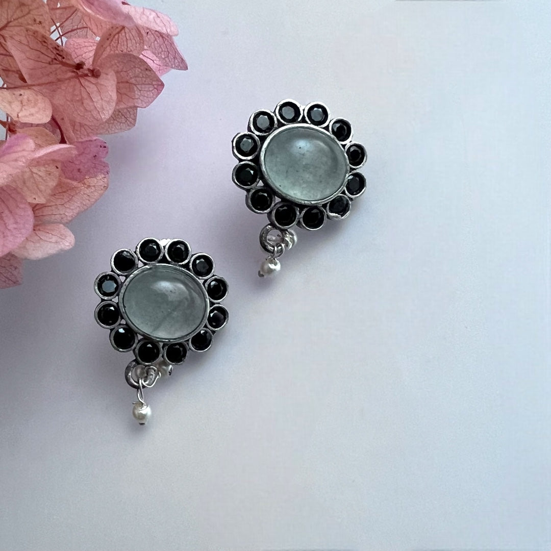 RYLEE BIJOUX PREMIUM AND EXCLUSIVE RUSTIC FINISH HANDMADE CHOKER WITH EARRINGS CH303